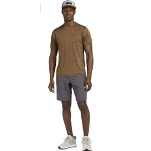 Prana mens Hardesty tshirt Sepia Stripe hybrid Tee performance knit NWT Size S